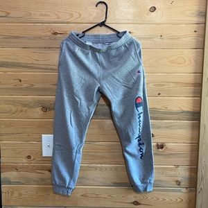 Gray champion joggers